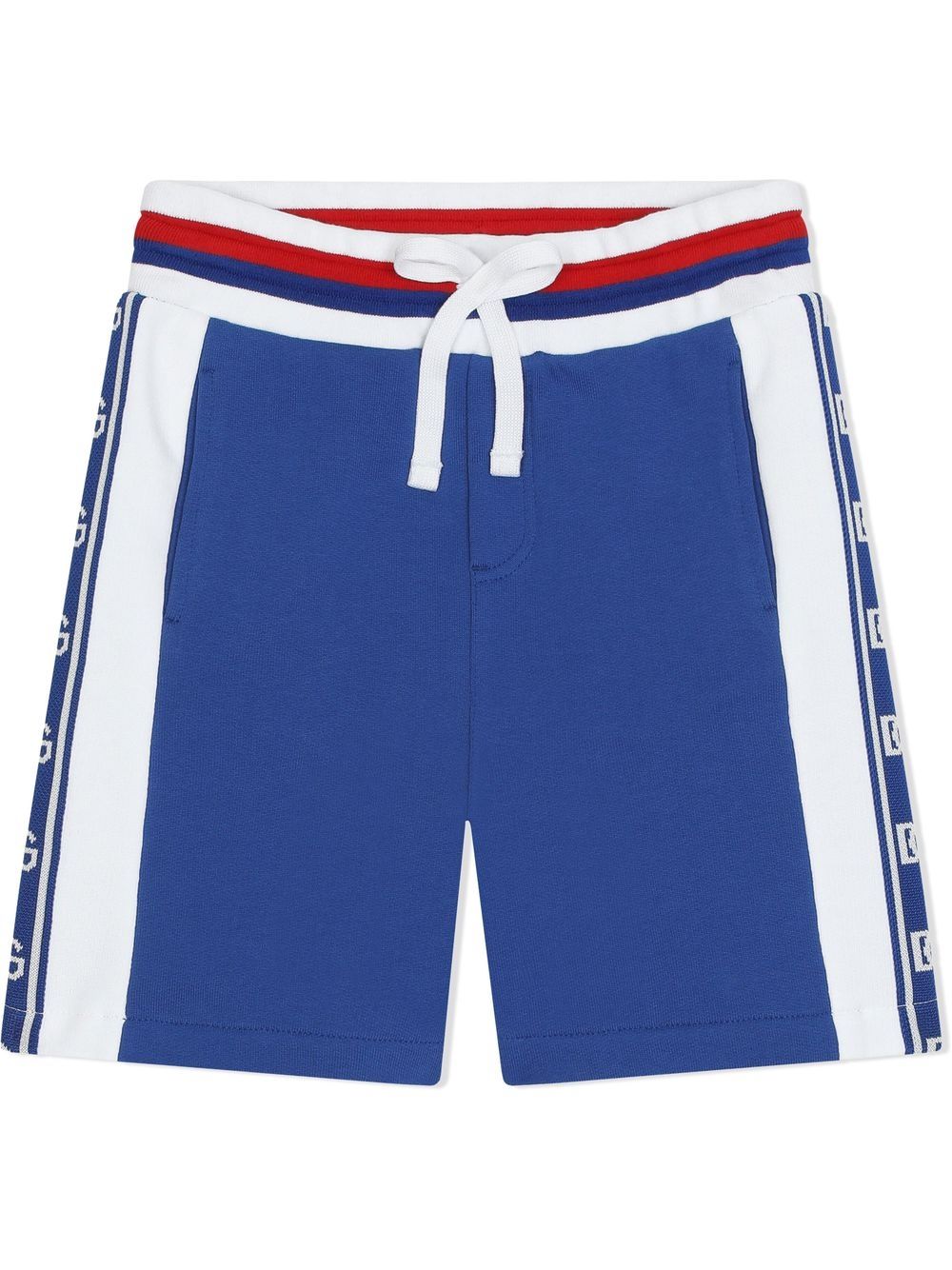 Logo-tape track shorts - Blue