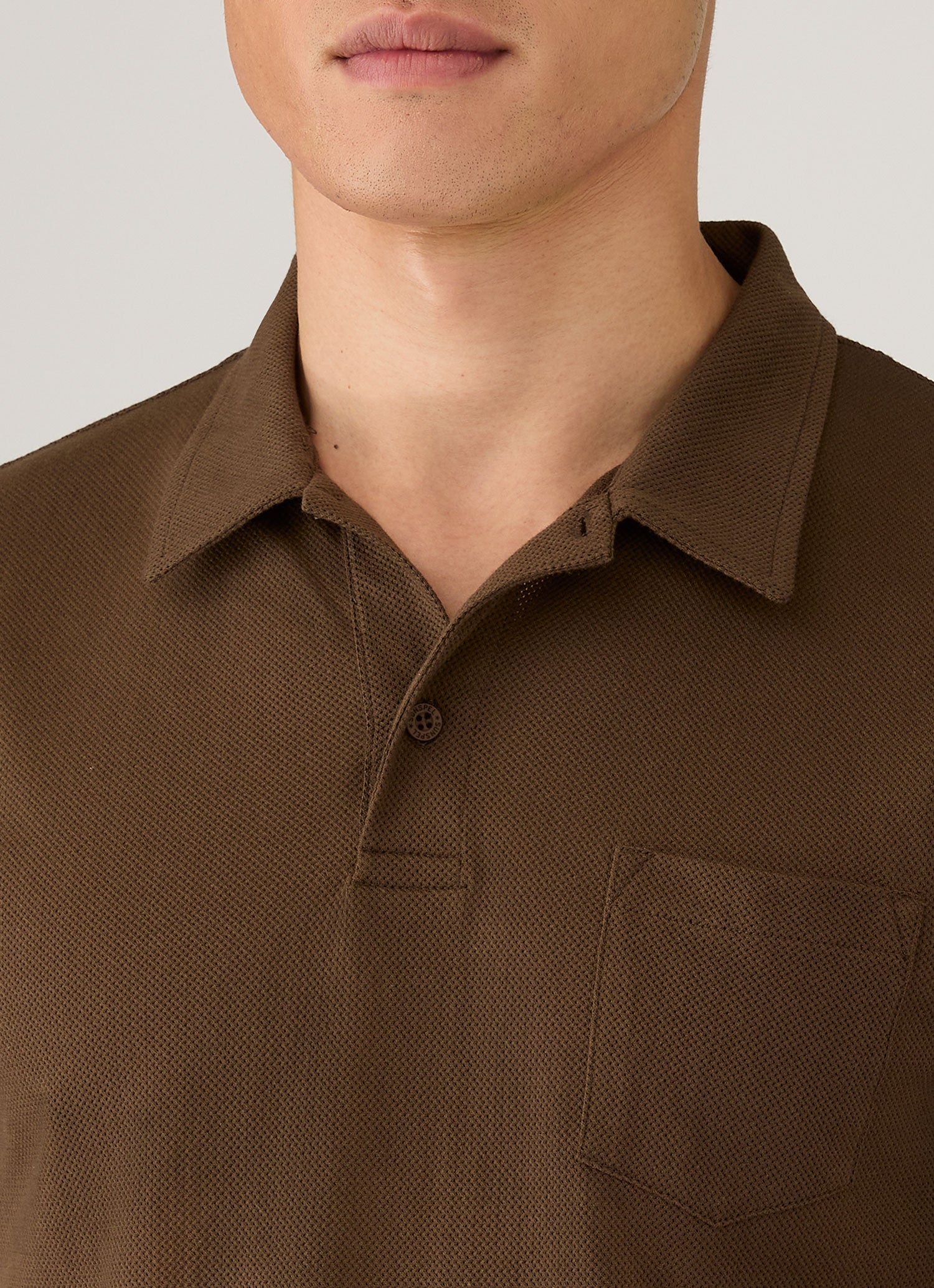 Men's Riviera Polo Shirt in Dark Walnut XXXL