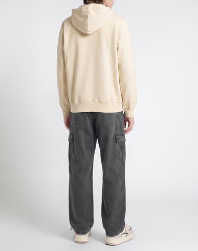 Man Sweatshirt Cream Size L Cotton