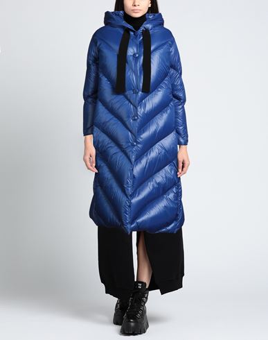 Woman Puffer Bright blue Size 2 Polyester