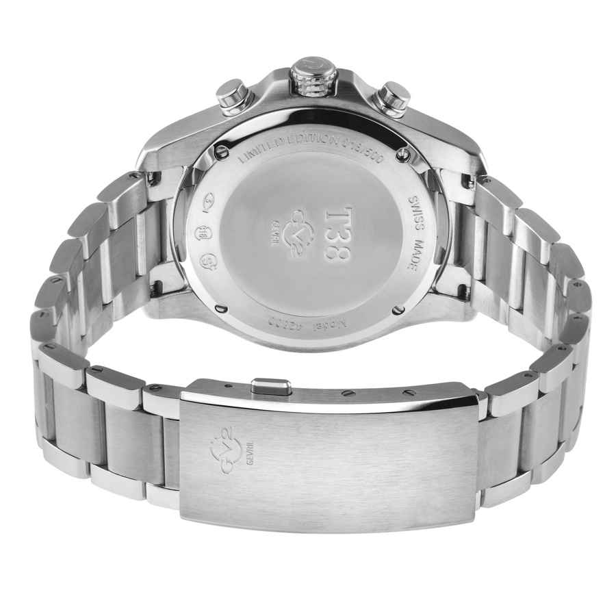 T38 Chronograph Quartz Black Dial Mens Watch 42800B