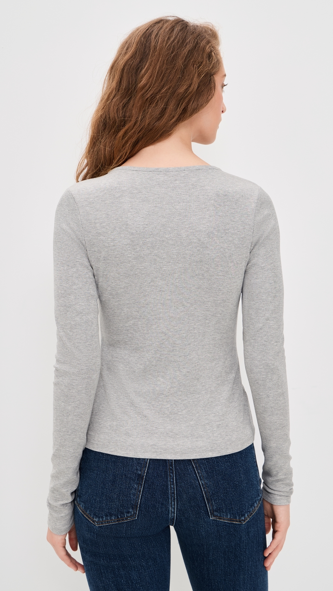 The Good Luck Long Sleeve Top Heather Grey