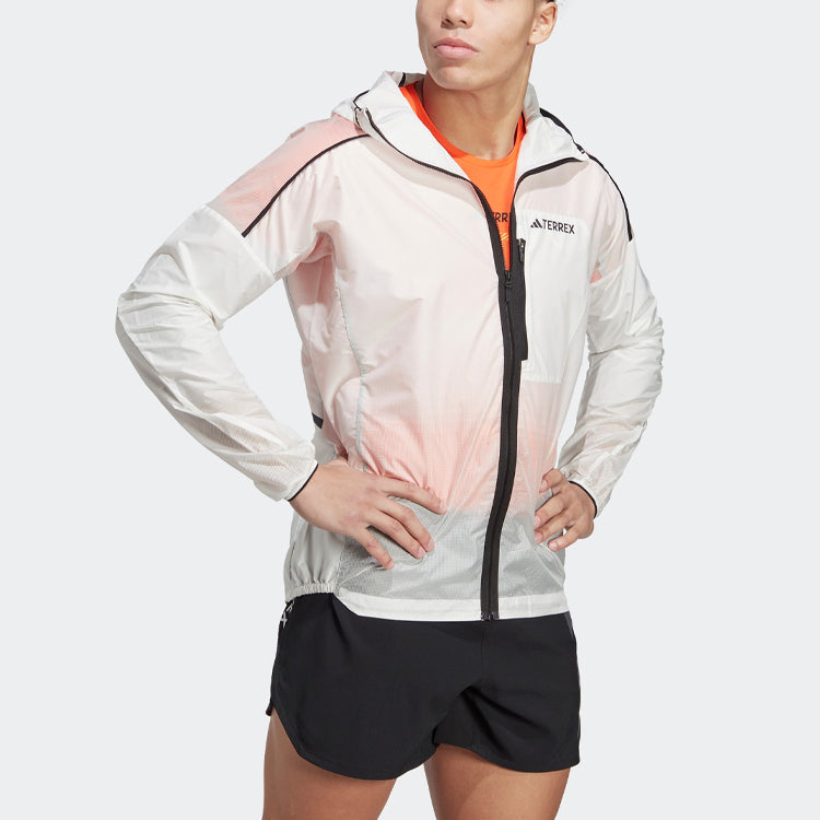 Terrex Agravic Windweave Trail Running Windbreaker Jacket 'White'