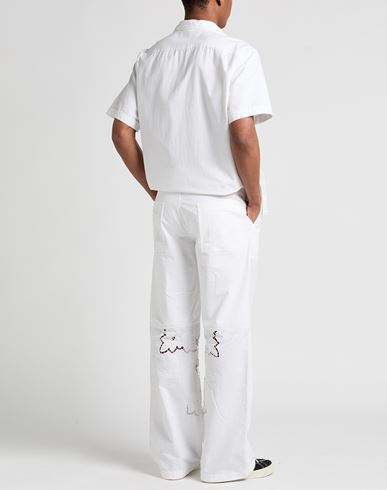 Man Pants White Size M Cotton