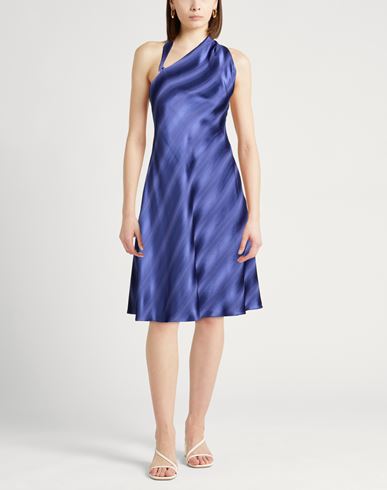 Woman Midi dress Blue Size 14 Viscose