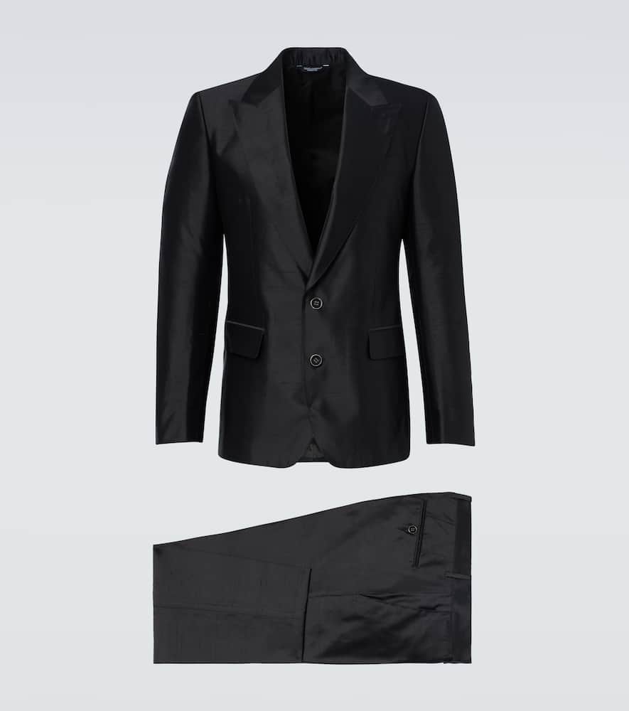 Silk twill suit