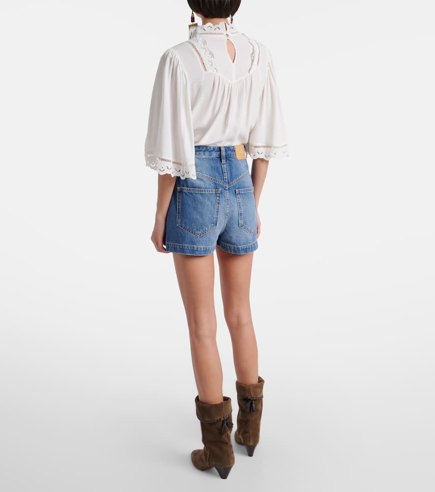 Denim shorts