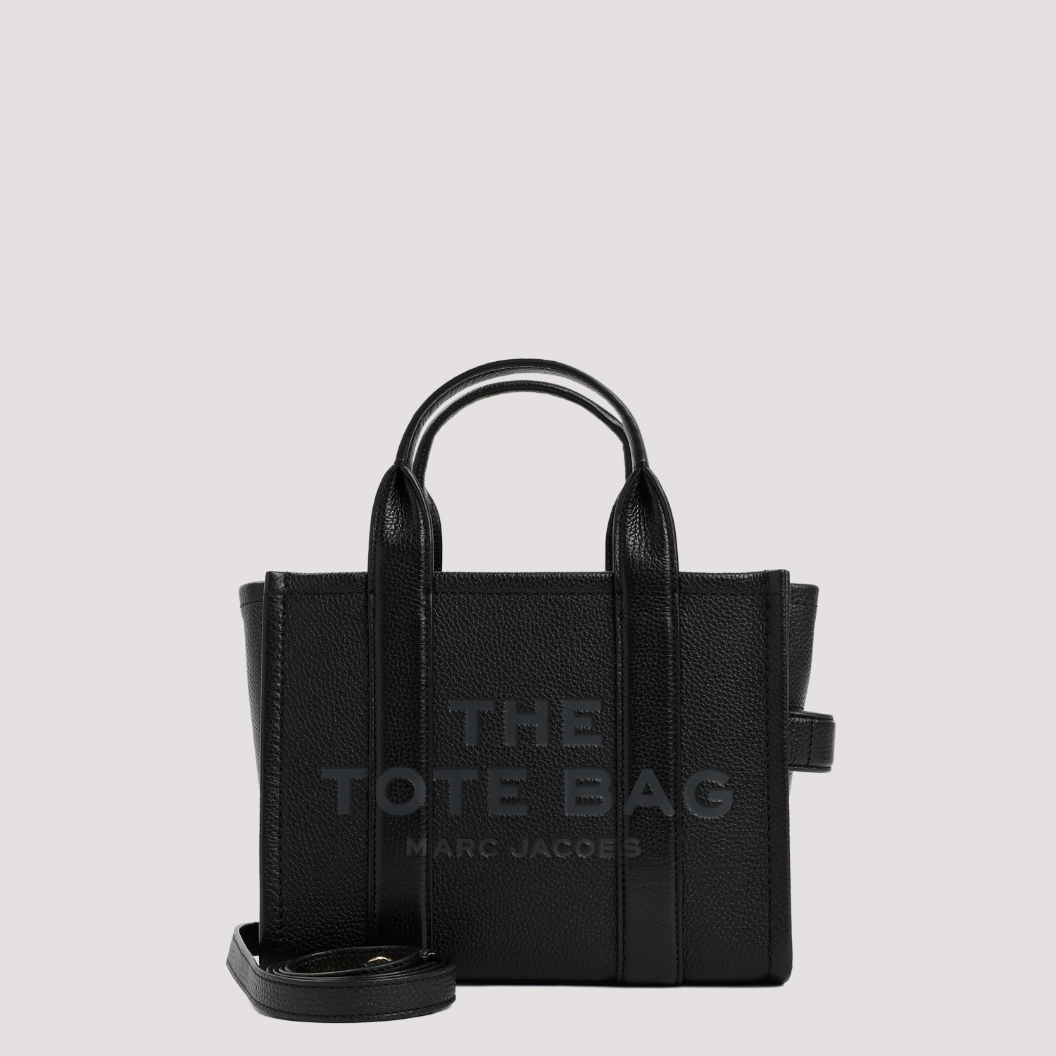 The Leather Small Tote Bag Black Cow - Women