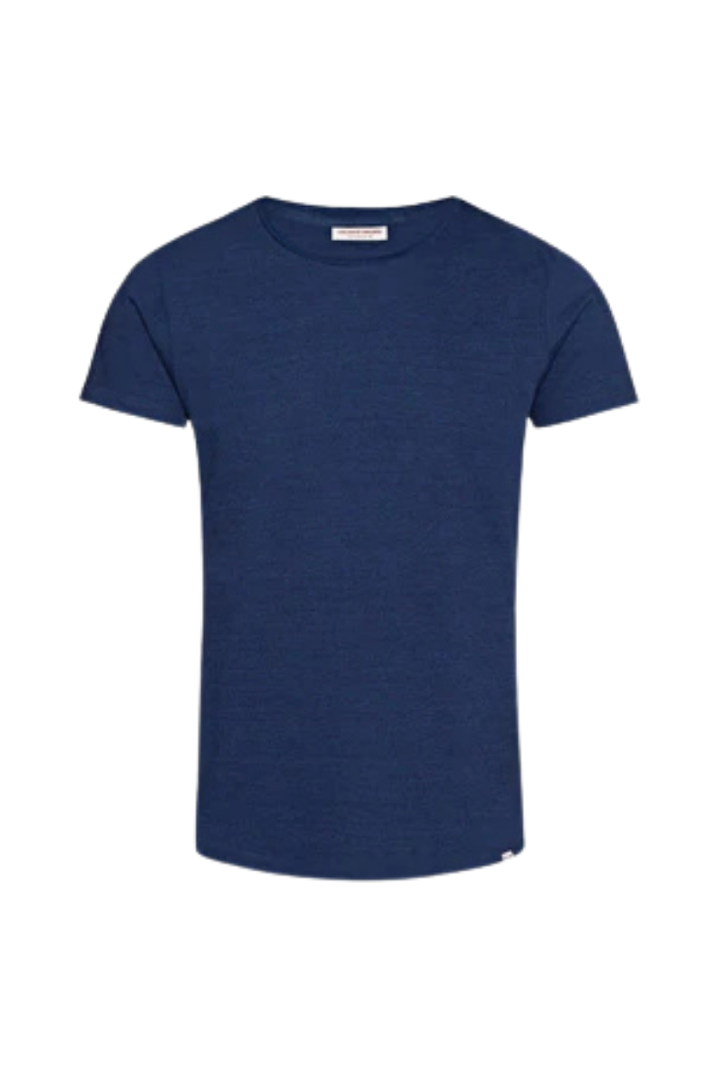 Cashmere-Modal Blend T-shirt — Navy