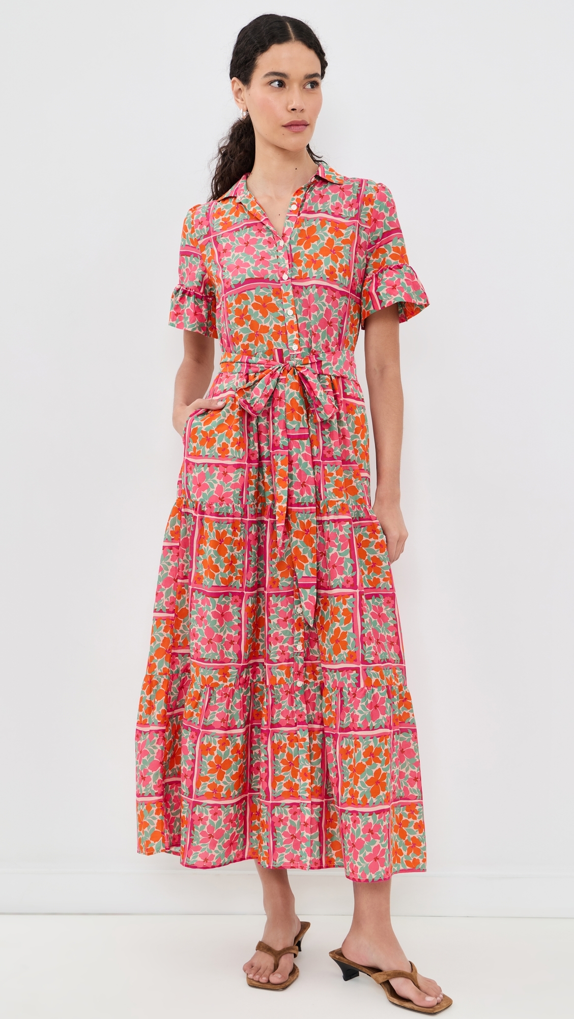 Martine Botanic Tile Dress Botanic Tile