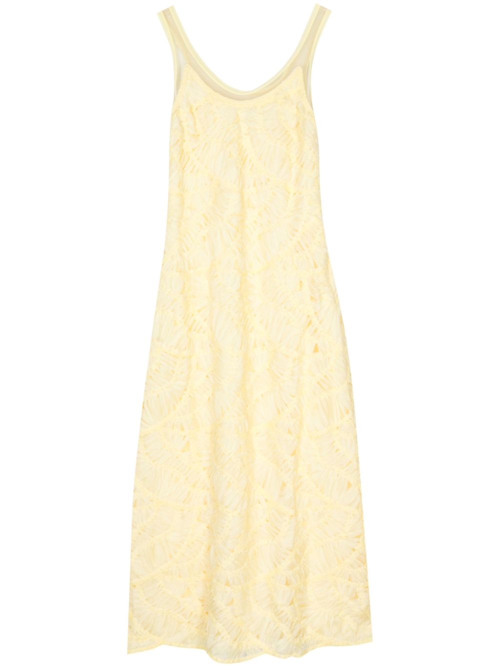 Zakai appliquéd maxi dress - Yellow