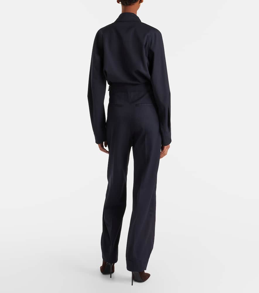 Wool-blend jumpsuit