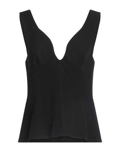 Woman Top Black Size 2 Viscose, Silk