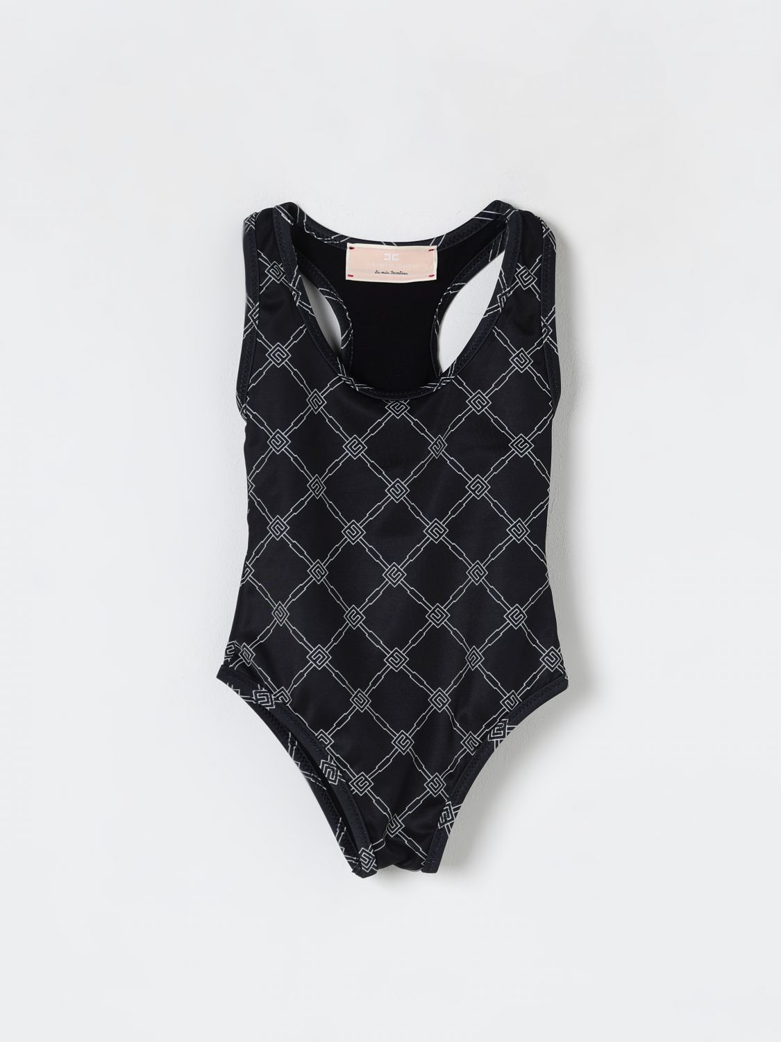 Logo-print swimsuit - Black