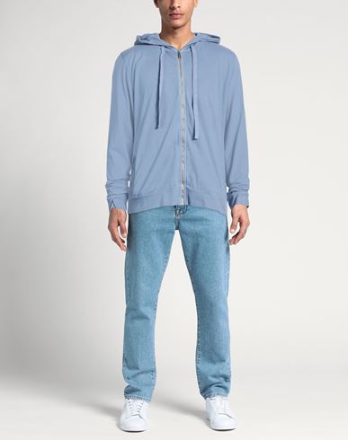 Man Sweatshirt Slate blue Size XL Cotton