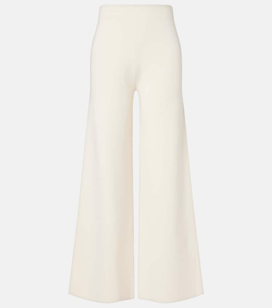 Jersey wide-leg pants