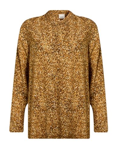 Woman Top Sand Size 8 Silk, Elastane