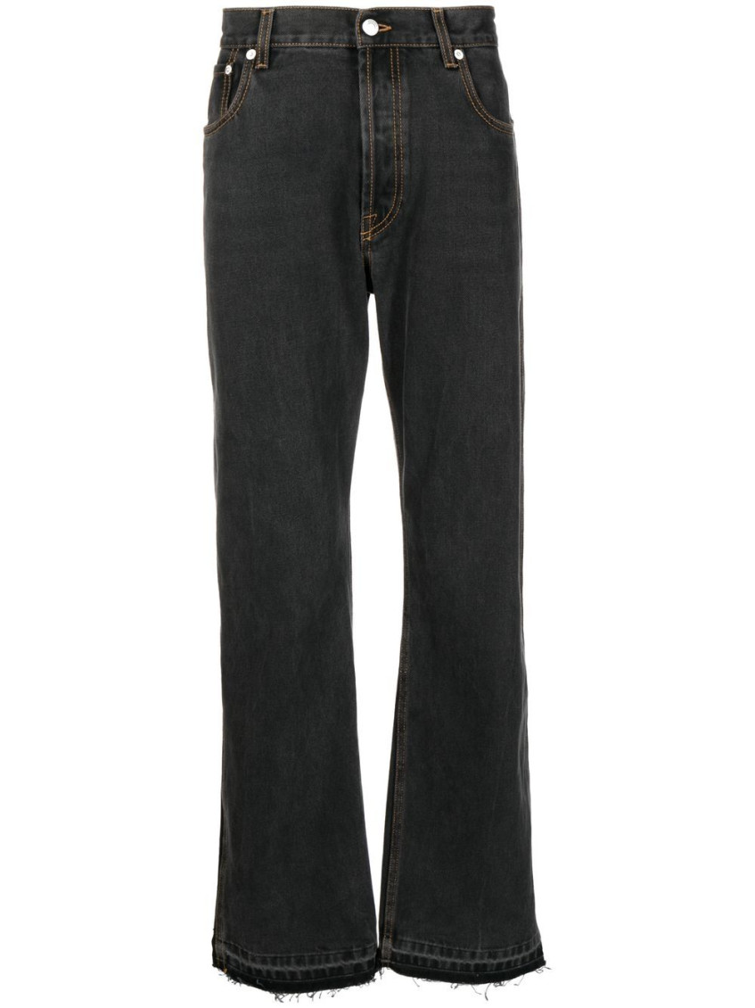 Straight-cut leg jeans