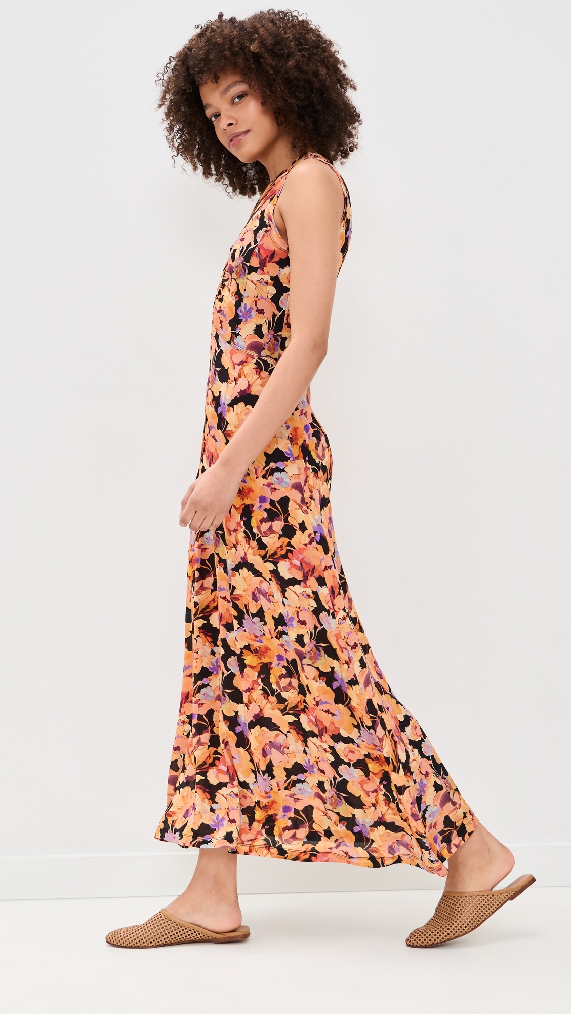 Lina Jersey Dress Night Bloom