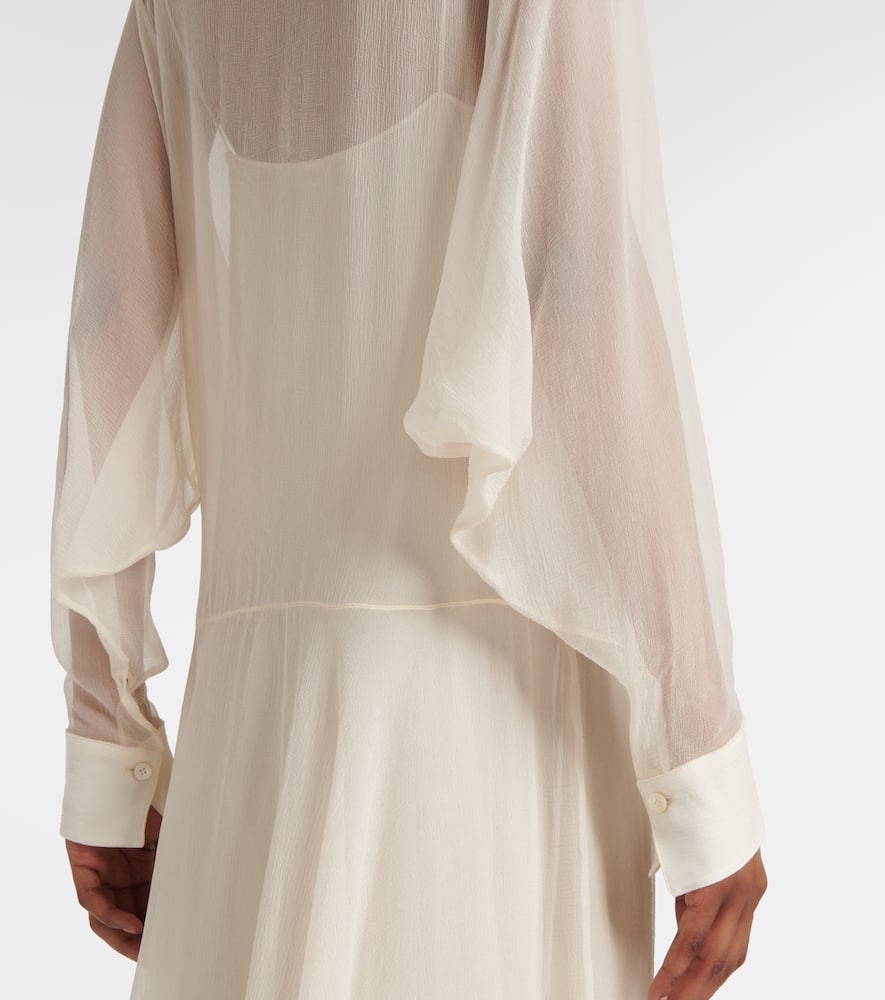Chloé Silk chiffon shirt dress