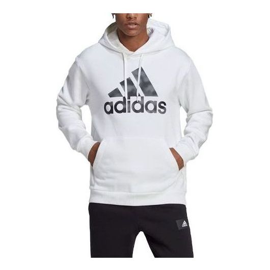 Camo Print French Terry Hoodie 'White'
