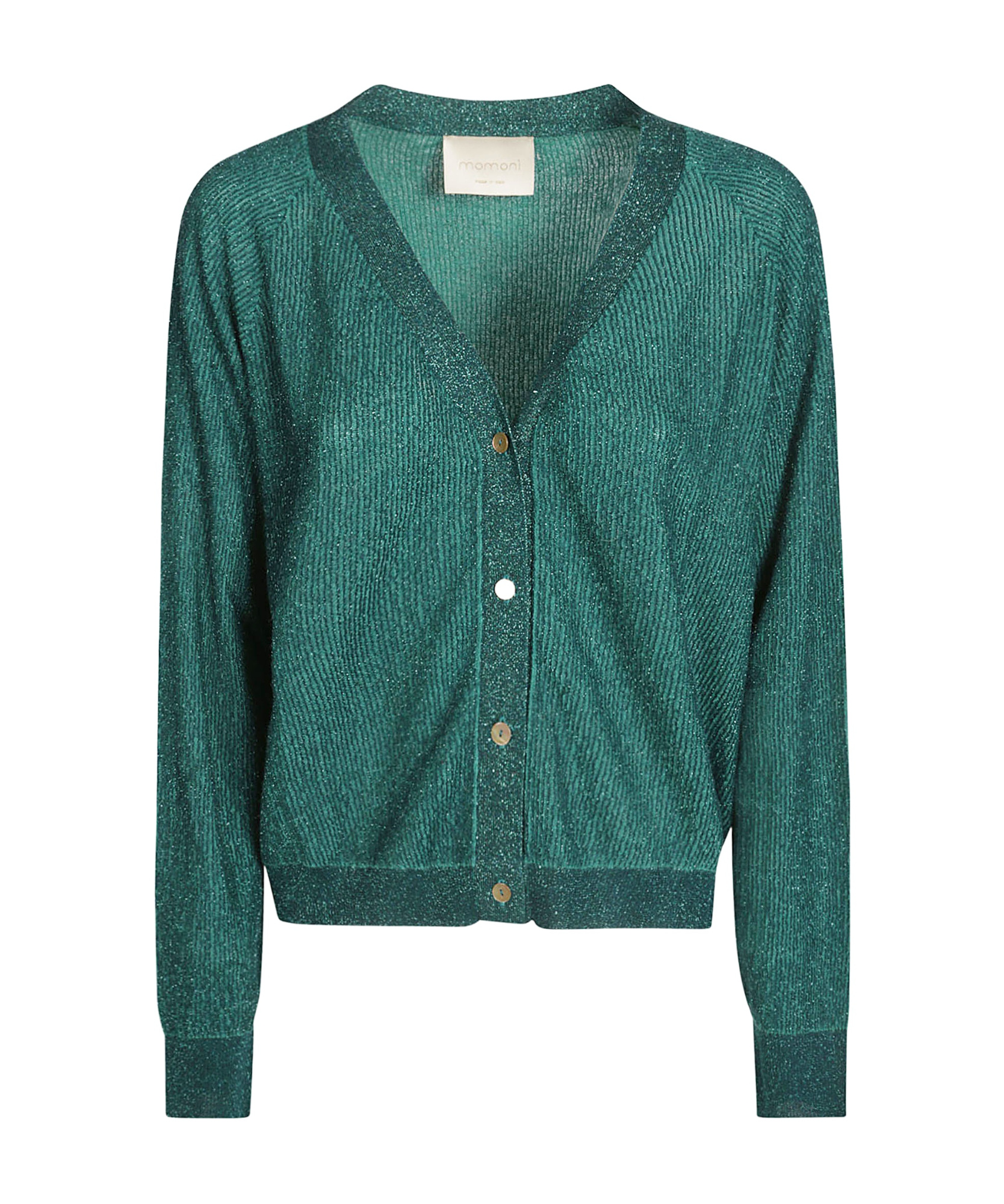 Long-sleeved knitted cardigan