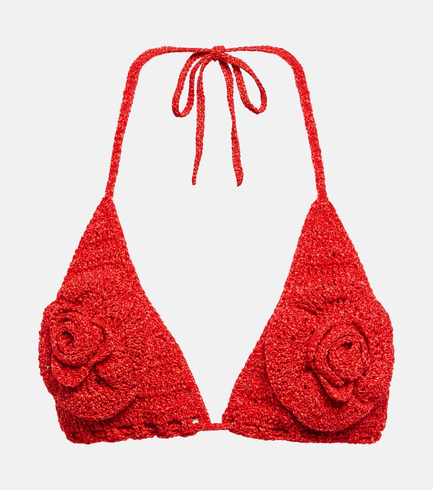 Knit bikini top