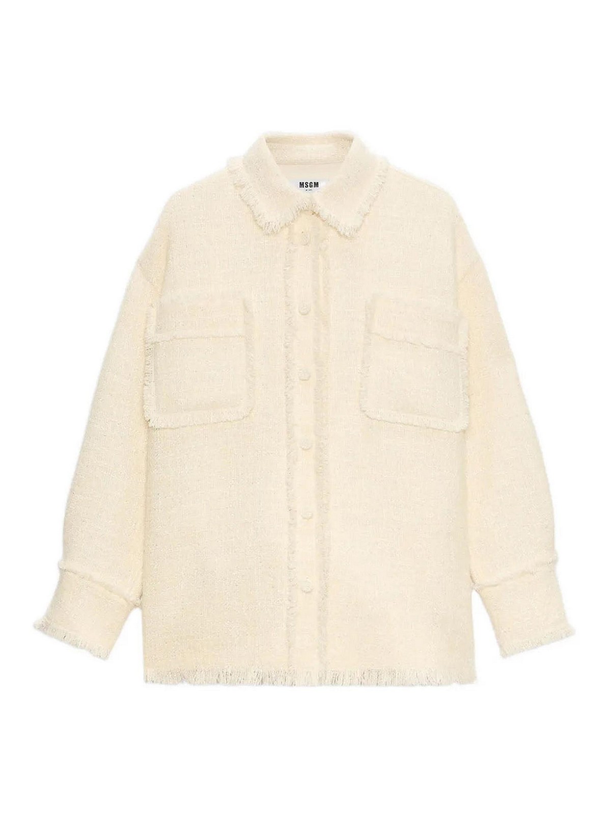 M. S.G. M. Msgm Ivory Shirt Jacket