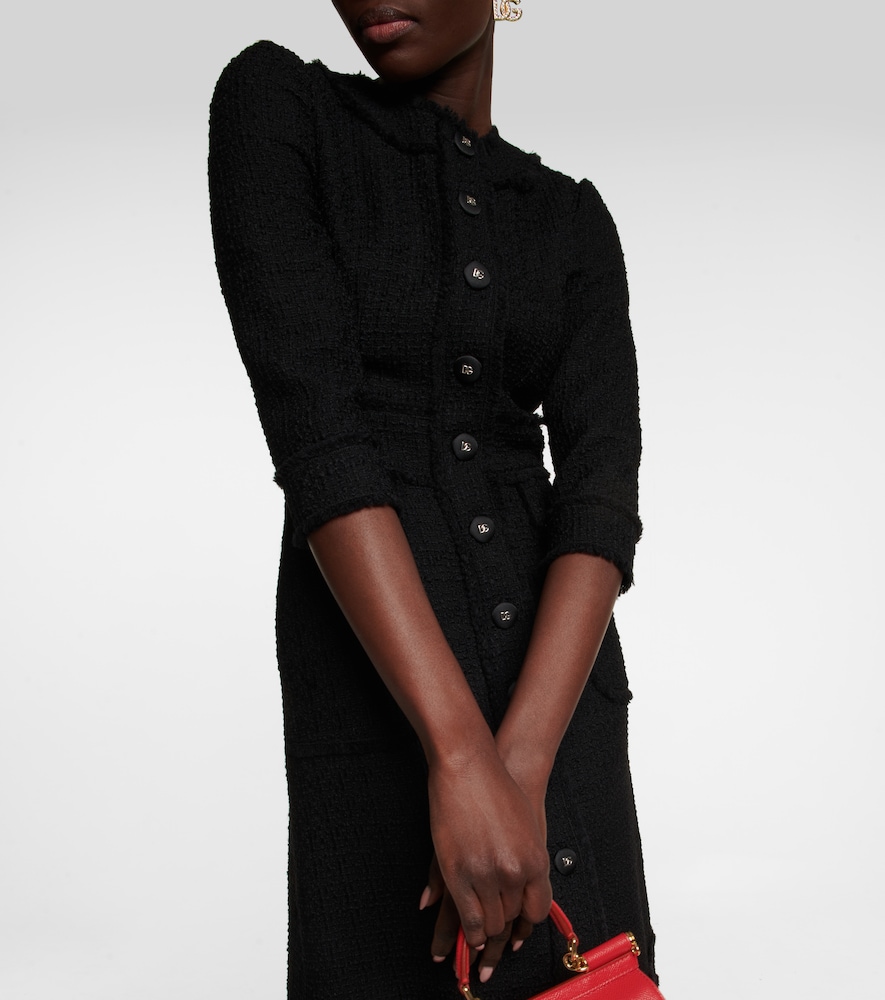 Wool-blend minidress