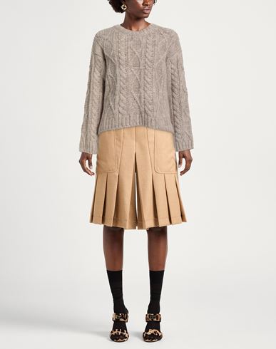 Woman Sweater Taupe Size S Alpaca wool, Cotton, Wool