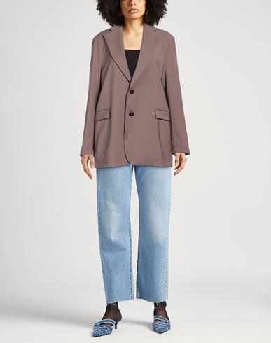 Woman Blazer Light brown Size 6 Virgin Wool