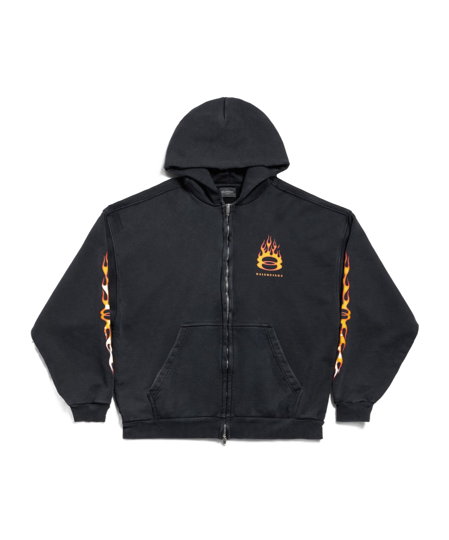 Burning Unity zip-up hoodie