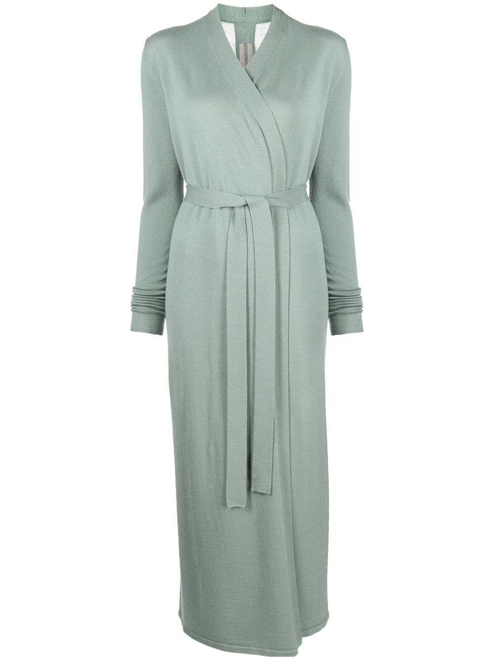 Bathrobe wool cardi-coat - Green