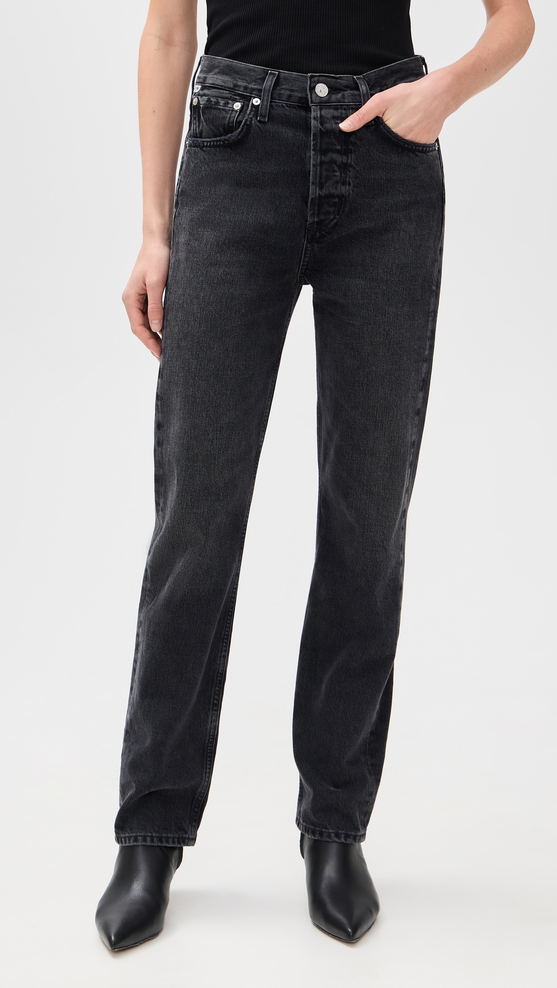 Blaine Vintage Straight Jeans Vintage Black