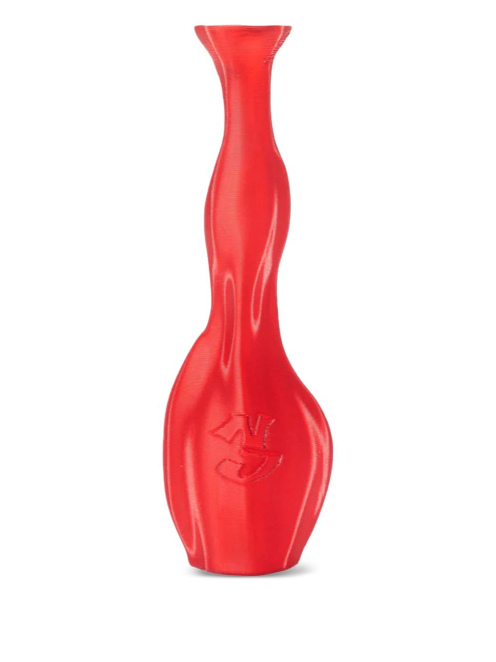 Las Projects sculpted vase - Red