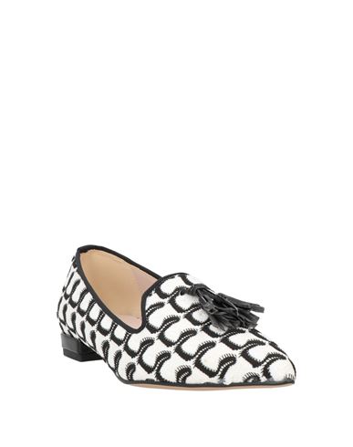 Woman Loafers Ivory Size 10 Textile fibers