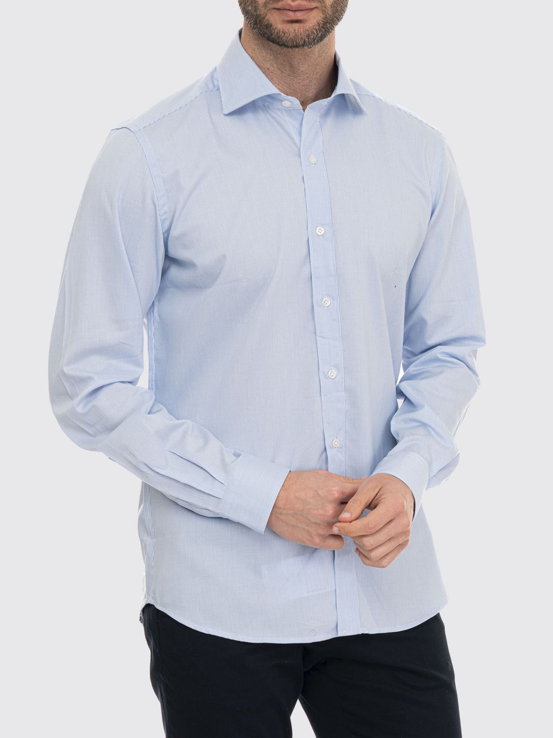 Shirt Men color Sky Blue