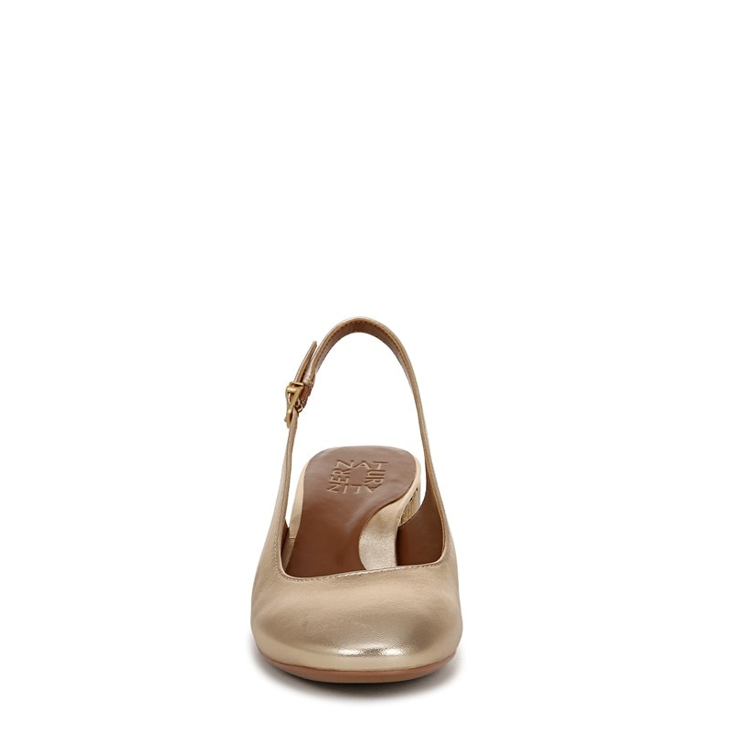 Women's Lane Slingback Pump Shoes (Dark Gold Leather)