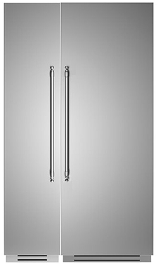 Bertazzoni Heritage Side-by-Side Column Set with 30" Refrigerator and 18" Freezer in Stainless Steel BERTREFFRHER