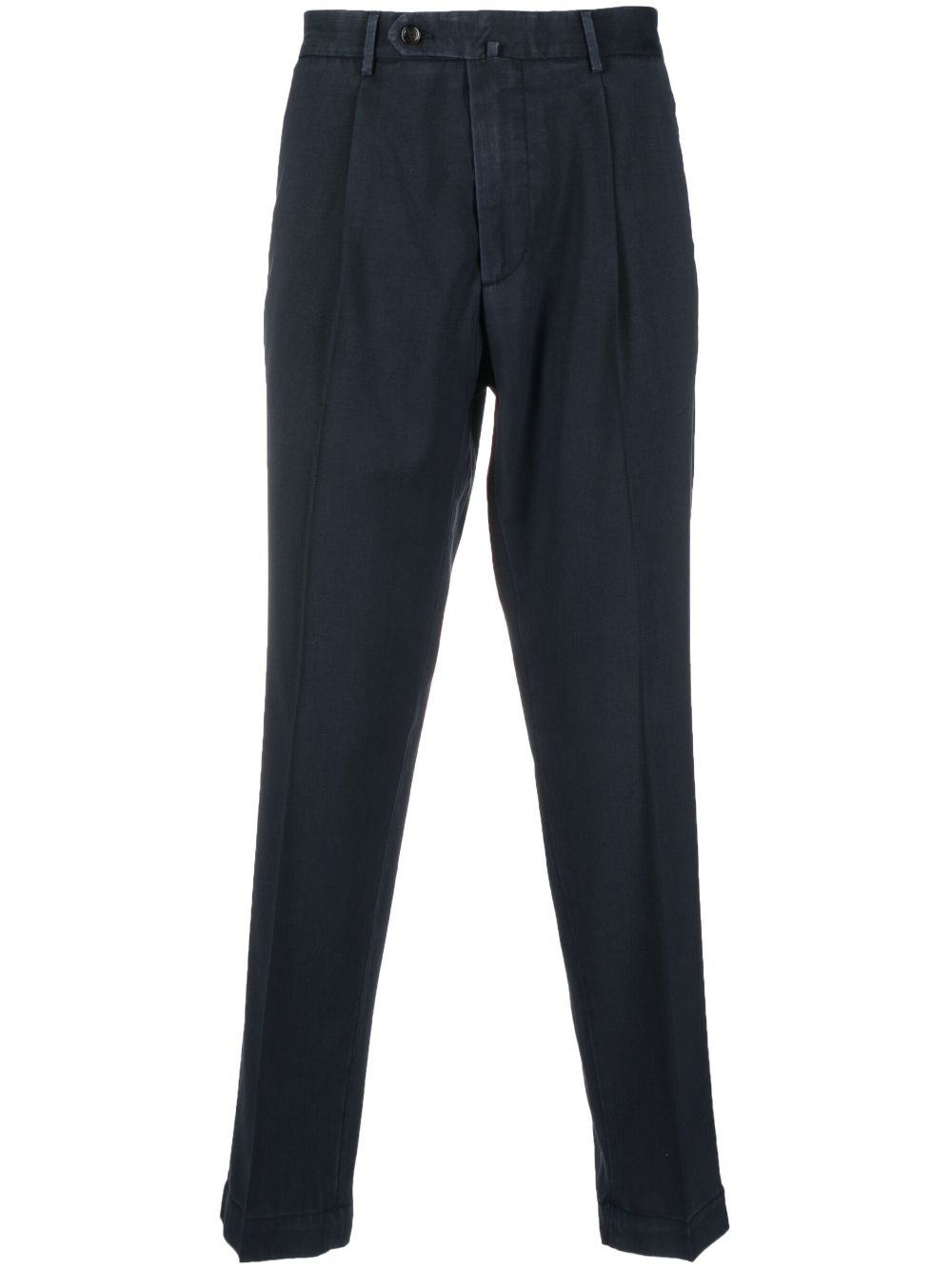 Tapered-leg tailored trousers - Blue