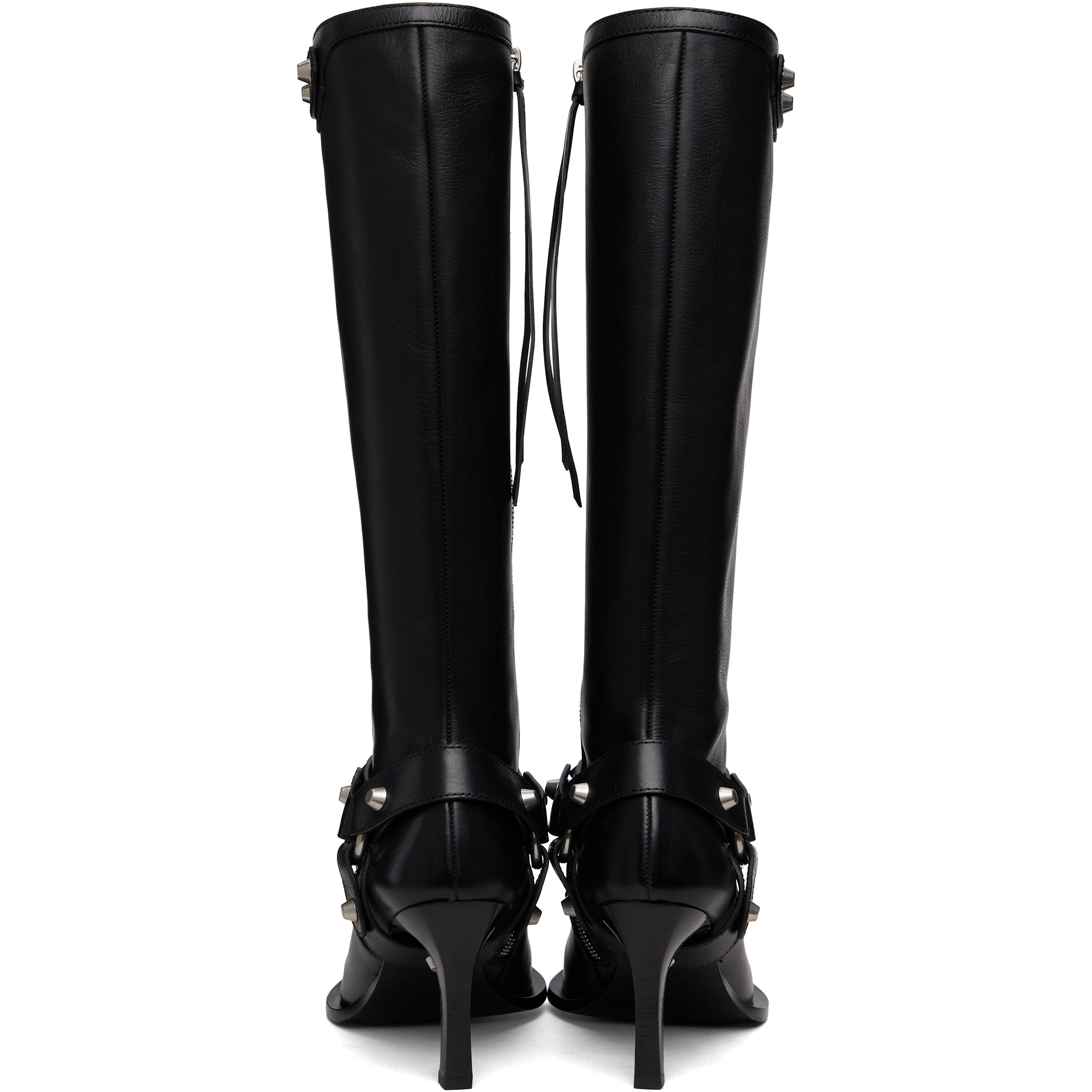 Black City Harness Tall Boots