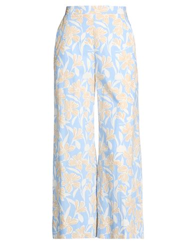 Woman Pants Sky blue Size 8 Cotton