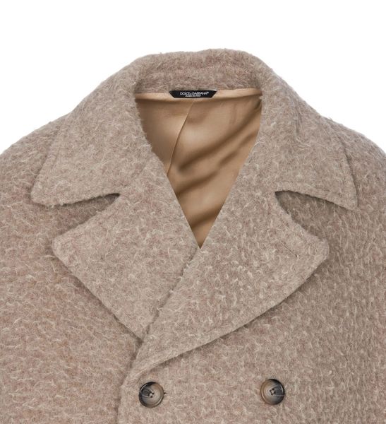 Dolce & Gabbana Double-Breasted Vintage-Look Pea Coat