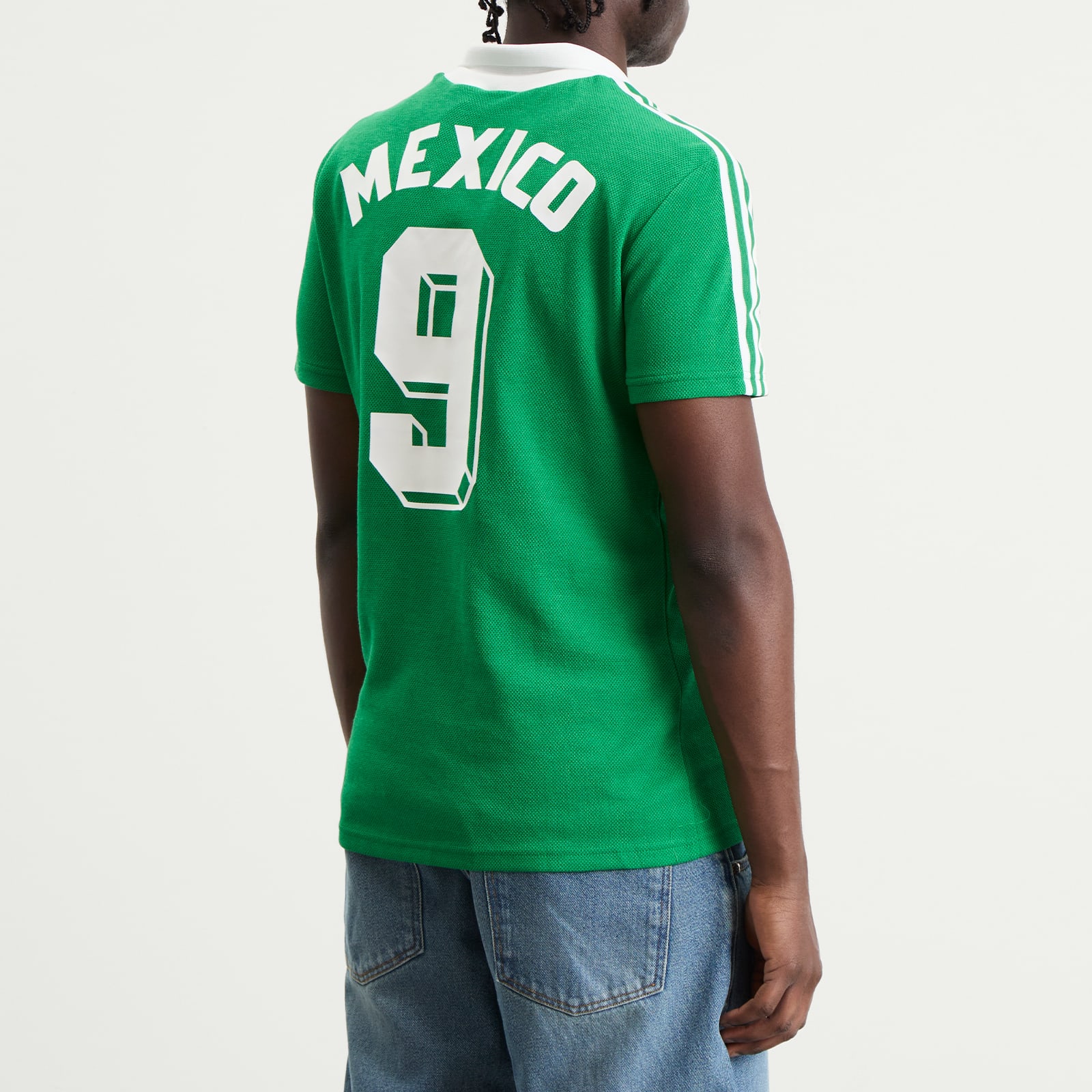 Men's Mexico 1986 Home Jersey Top in Green