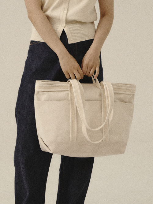 Canvas Tote Bag_Cream_Women
