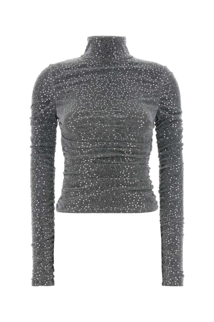 Silver Jersey Top
