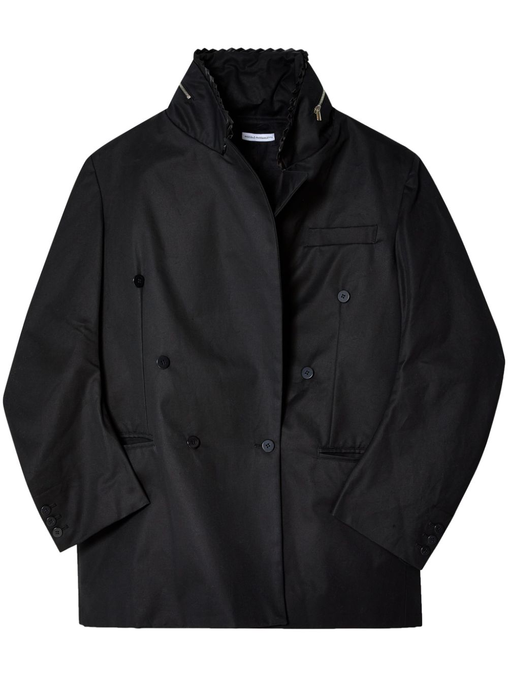 Raggio double-breasted jacket - Black