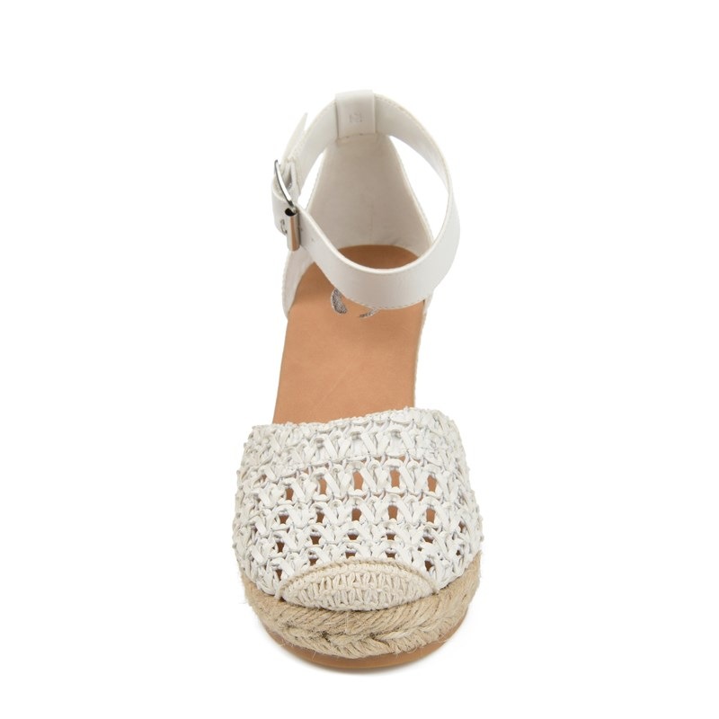 Women's Sierra Espadrille Wedge Sandals (White)