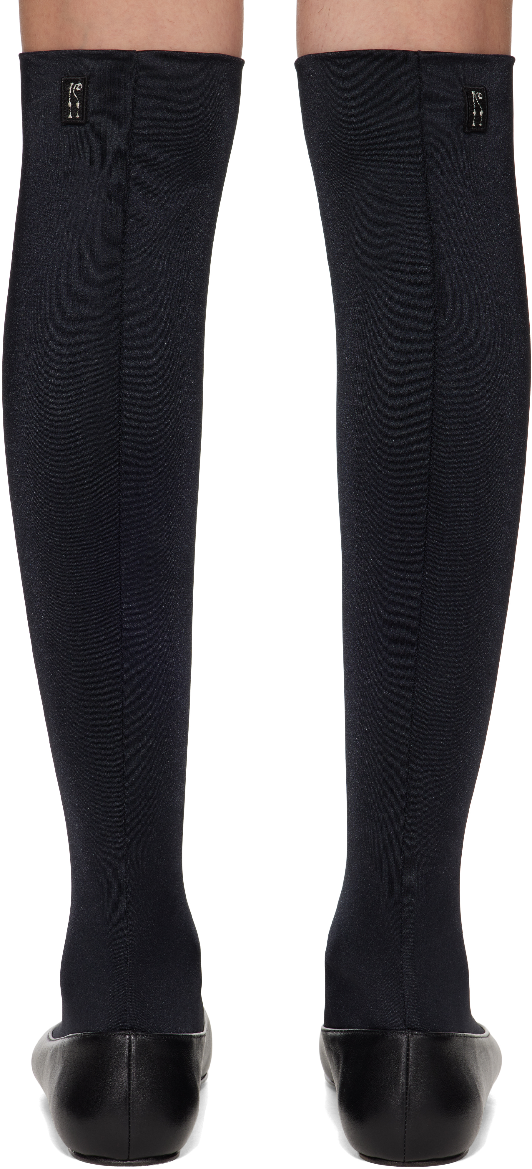 Kiko Kostadinov Black Proxima Long Black Ballerina Flats