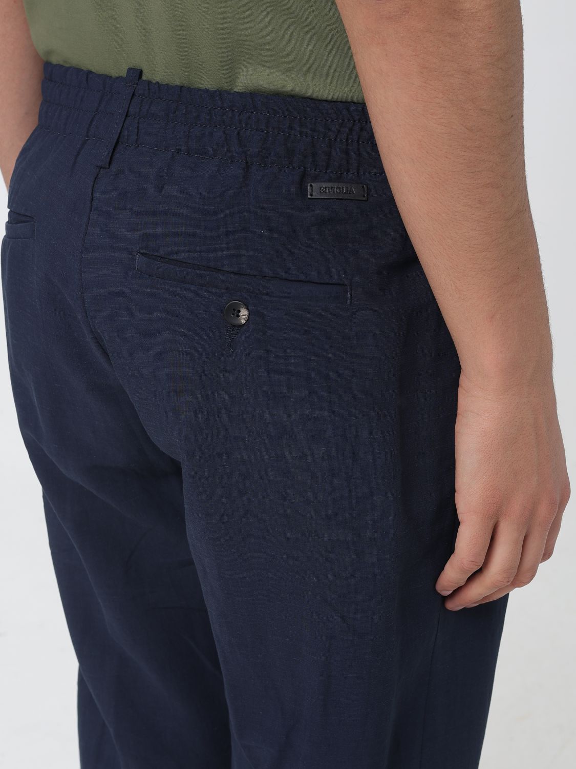 Pants Men color Blue